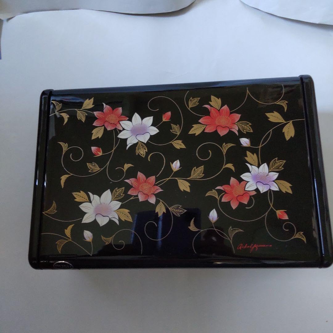 木製 硯箱 花柄装飾 【公式通販】